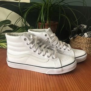 White High-top Vans